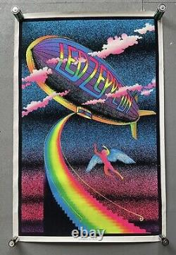Vintage Led Zeppelin Stairway To Heaven Blacklight Poster No. 960