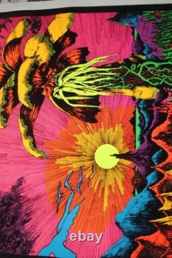 Vintage Lost Horizon Blacklight Poster Felt 1974 / 23 x 34 Funky Enterprises