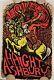 Vintage Love Haight Ashbury Blacklight Screened 1960s Ken Kearney Poster 36 X 22