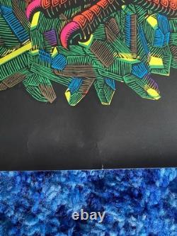 Vintage M. C. Escher DRAGON Blacklight Poster 60s