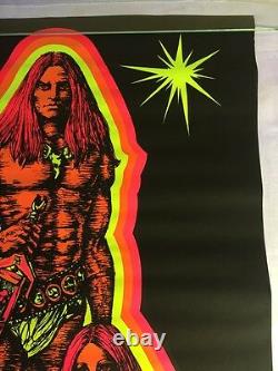 Vintage Man And Woman II HB50. 1970 Winston Blacklight Poster Nude 22x34