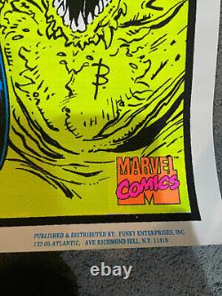 Vintage Marvel 1996 Ghost Rider Black Light Poster Funky Enterprises Rolled