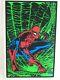 Vintage Marvel Poster Spiderman 1997 Blacklight Dry Mounted On Foam Board