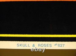 Vintage Mint Black Light Gratefull Dead Skull And Roses Poster 23 1/8 X 35