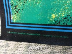 Vintage Moto Cross Felt Black Light 32 x 20 Poster USED