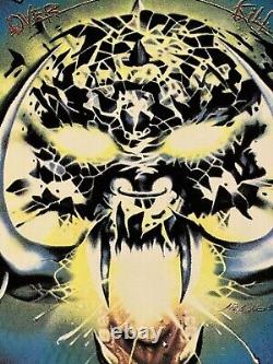 Vintage Motorhead Over Kill Blacklight Poster 35x23 Very Rare France Pressing