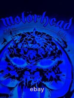 Vintage Motorhead Over Kill Blacklight Poster 35x23 Very Rare France Pressing