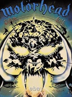 Vintage Motorhead Over Kill Blacklight Poster 35x23 Very Rare France Pressing