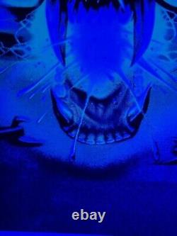 Vintage Motorhead Over Kill Blacklight Poster 35x23 Very Rare France Pressing