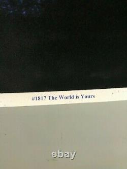 Vintage NOS Blacklight Poster Scarface 1817 23 x 35 The World Is Yours Rare Find