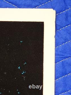 Vintage Native American CHIEF Original Blacklight Poster Flocked 60s 70s Indian