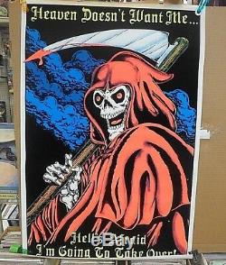 Vintage Nobody Wants Me Black-Light Poster 1987 Scorpio #1611 Rolled Very Fine+