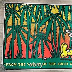 Vintage Nos From The Valley Of The Jolly Green Giants 1970's Black Light Poster