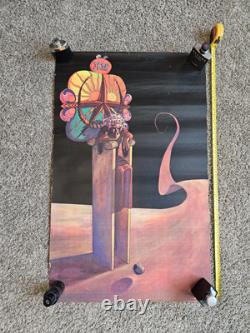 Vintage OG 1971 He Is Coming Rep Dist Inc Ft Lauderdale Blacklight Poster RARE