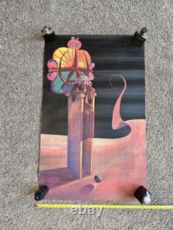 Vintage OG 1971 He Is Coming Rep Dist Inc Ft Lauderdale Blacklight Poster RARE