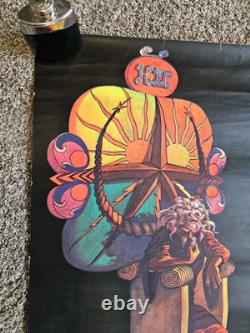 Vintage OG 1971 He Is Coming Rep Dist Inc Ft Lauderdale Blacklight Poster RARE