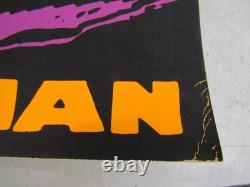 Vintage ORIGINAL Iron Man 1971 Marvel Third Eye Black Light Poster NM R085
