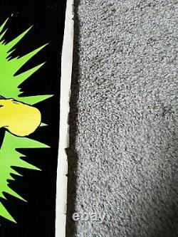 Vintage On Stop Posters Bruce Lee Kung Fu Black Light Poster Flocked 35 x 23