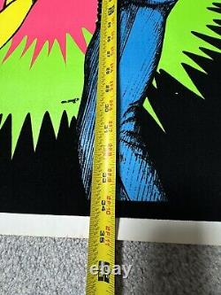 Vintage On Stop Posters Bruce Lee Kung Fu Black Light Poster Flocked 35 x 23