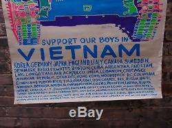 Vintage/OriginalPoster PrintsSupport Our Boys in Vietnam Blacklight Poster