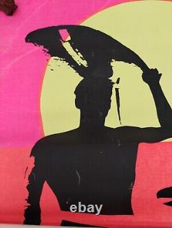 Vintage Original 1966 The Endless Summer Blacklight Movie 1960s ROLLED Poster