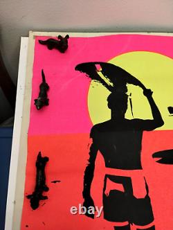 Vintage Original 1966 The Endless Summer Blacklight Movie 1960s ROLLED Poster