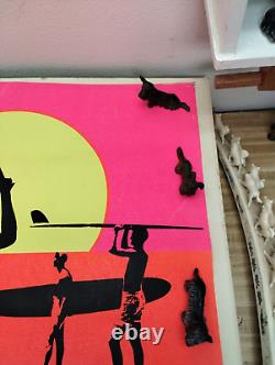 Vintage Original 1966 The Endless Summer Blacklight Movie 1960s ROLLED Poster
