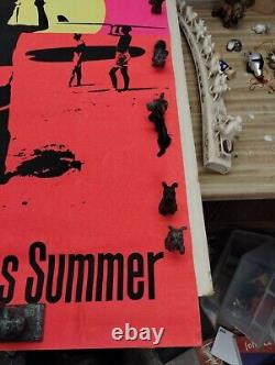 Vintage Original 1966 The Endless Summer Blacklight Movie 1960s ROLLED Poster