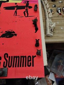 Vintage Original 1966 The Endless Summer Blacklight Movie 1960s ROLLED Poster