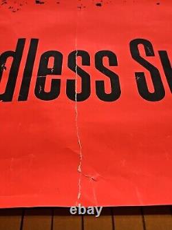 Vintage Original 1966 The Endless Summer Blacklight Movie Poster 60s Surfing