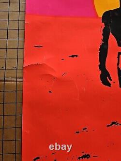 Vintage Original 1966 The Endless Summer Blacklight Movie Poster 60s Surfing
