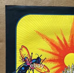 Vintage Original 1970 Time Out In Time Blacklight Poster 70s Frog Fantasy Trip