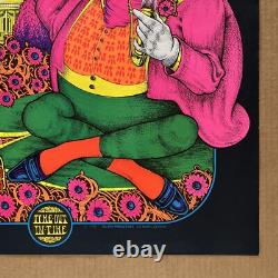 Vintage Original 1970 Time Out In Time Blacklight Poster 70s Frog Fantasy Trip