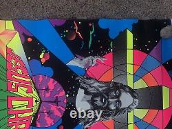 Vintage Original 1970s Jesus Christ Superstar Blacklight Poster Witchita Cross