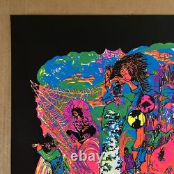 Vintage Original 1970s Speed Blacklight Poster Planet Earth World Psychedelic
