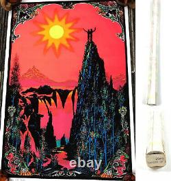 Vintage Original 1971 Black Light Poster Garden of Eden 23x 35 NEW OLDSTOCK