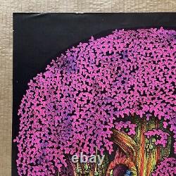 Vintage Original 1971 Magic Forest Blacklight Poster 70s Fantasy Psychedelic Art