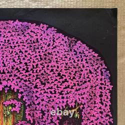 Vintage Original 1971 Magic Forest Blacklight Poster 70s Fantasy Psychedelic Art