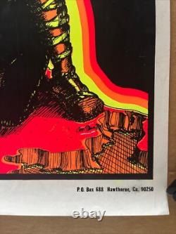 Vintage Original 1971 The Proud Ones Blacklight Poster. Black Panther 70s Afro