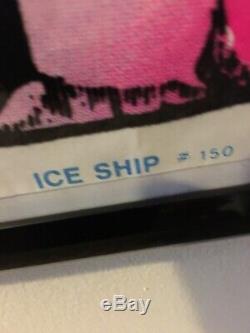 Vintage Original 1976 Ice Ship Blacklight Poster