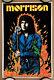 Vintage Original 1980s Psychedelic Velvet Black Light Poster Jim Morrison Music