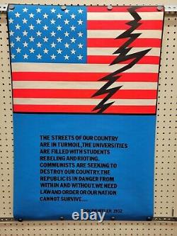 Vintage Original 70's Gemeni Rising Inc. Blacklight Poster Adolf Hitler Quote