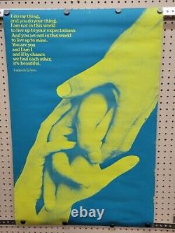 Vintage Original 70's Gemini Rising Blacklight Poster Frederick S. Perls