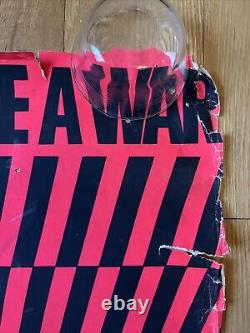 Vintage Original 70's Suppose They Gave A War Blacklight Poster Antiwar Peace