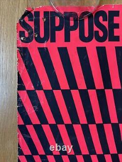 Vintage Original 70's Suppose They Gave A War Blacklight Poster Antiwar Peace