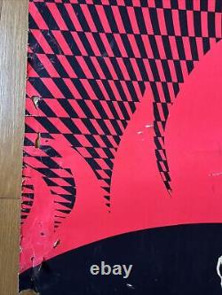 Vintage Original 70's Suppose They Gave A War Blacklight Poster Antiwar Peace