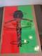 Vintage Original Black Power Blacklight Poster 1971 Pro Arts Zash Afro Woman