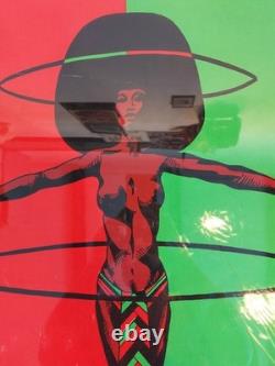 Vintage Original BLACK POWER Blacklight Poster 1971 Pro Arts ZASH Afro Woman