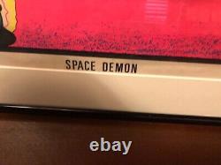 Vintage Original Black Light Poster Large Format Heavy Card Stock Space Demon Da