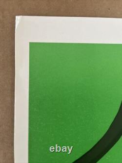 Vintage Original Black Power Fist Panthers Political blacklight Poster Flag 1974